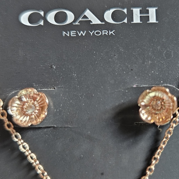 NEW! GOLDEN COACH NECKLACE WITH MATCHING EARRINGS ♡♡♡♡ - Picture 4 of 7